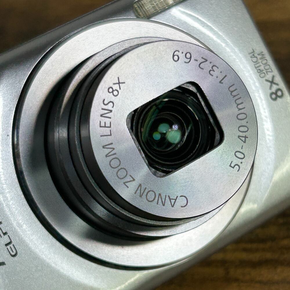 Canon PowerShot ELPH 135 16MP Silver Digital Camera Tested w/ Charger Box Case - Picture 5 of 14